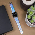 Glitzerndes Ersatzarmband mit Fischschuppenmuster, passend für Apple Watch 5 &amp; 4 (40 mm), 3 &amp; 2 &amp; 1 (38 mm) und 44 mm sowie 3 &amp; 2 &amp; 1 (42 mm).