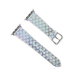 Glitzerndes Ersatzarmband mit Fischschuppenmuster, passend für Apple Watch 5 &amp; 4 (40 mm), 3 &amp; 2 &amp; 1 (38 mm) und 44 mm sowie 3 &amp; 2 &amp; 1 (42 mm).