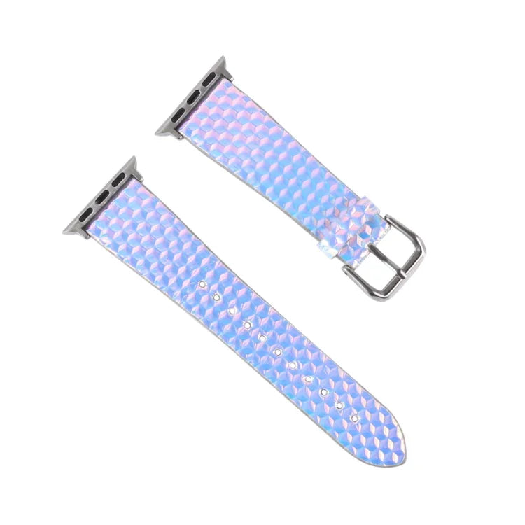 Glitzerndes Ersatzarmband mit Fischschuppenmuster, passend für Apple Watch 5 &amp; 4 (40 mm), 3 &amp; 2 &amp; 1 (38 mm) und 44 mm sowie 3 &amp; 2 &amp; 1 (42 mm).