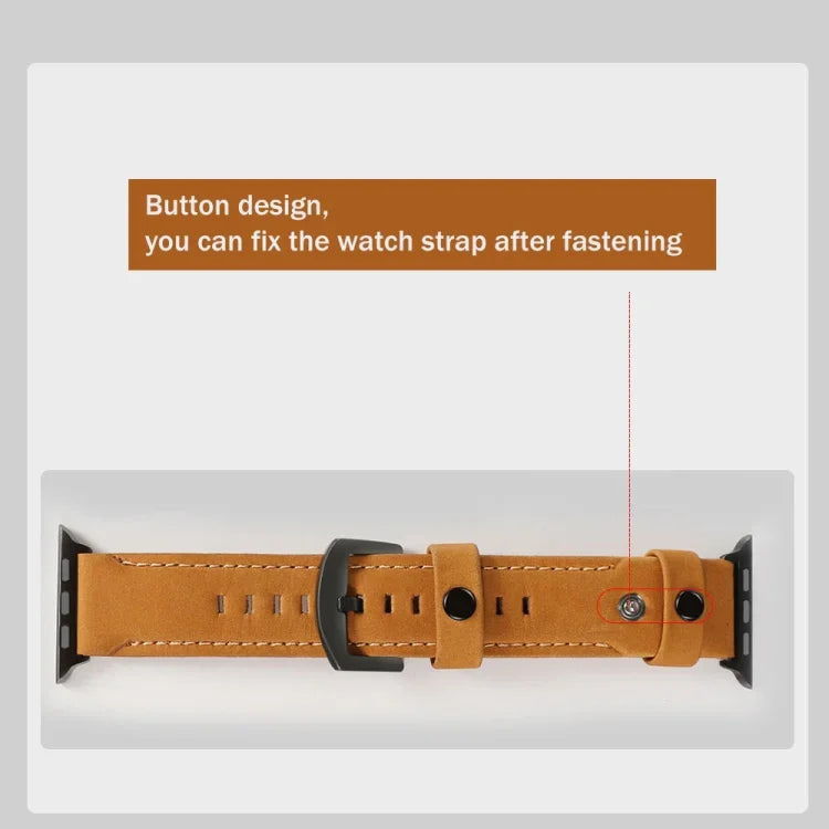 Originales Lederarmband als Ersatz für Apple Watch 5 &amp; 4 (40 mm), 3 &amp; 2 &amp; 1 (38 mm) und 44 mm sowie 3 &amp; 2 &amp; 1 (42 mm).