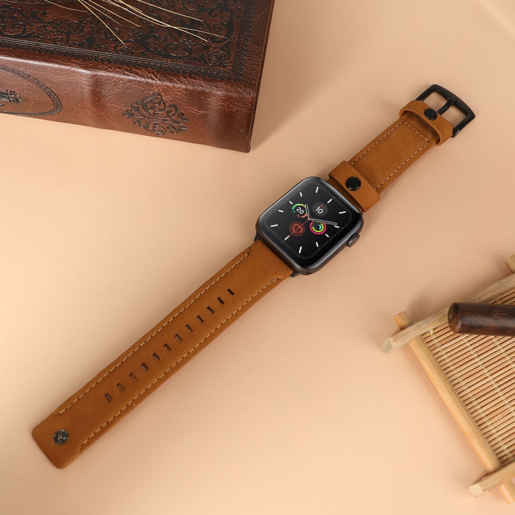 Originales Lederarmband als Ersatz für Apple Watch 5 &amp; 4 (40 mm), 3 &amp; 2 &amp; 1 (38 mm) und 44 mm sowie 3 &amp; 2 &amp; 1 (42 mm).