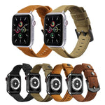 Originales Lederarmband als Ersatz für Apple Watch 5 &amp; 4 (40 mm), 3 &amp; 2 &amp; 1 (38 mm) und 44 mm sowie 3 &amp; 2 &amp; 1 (42 mm).