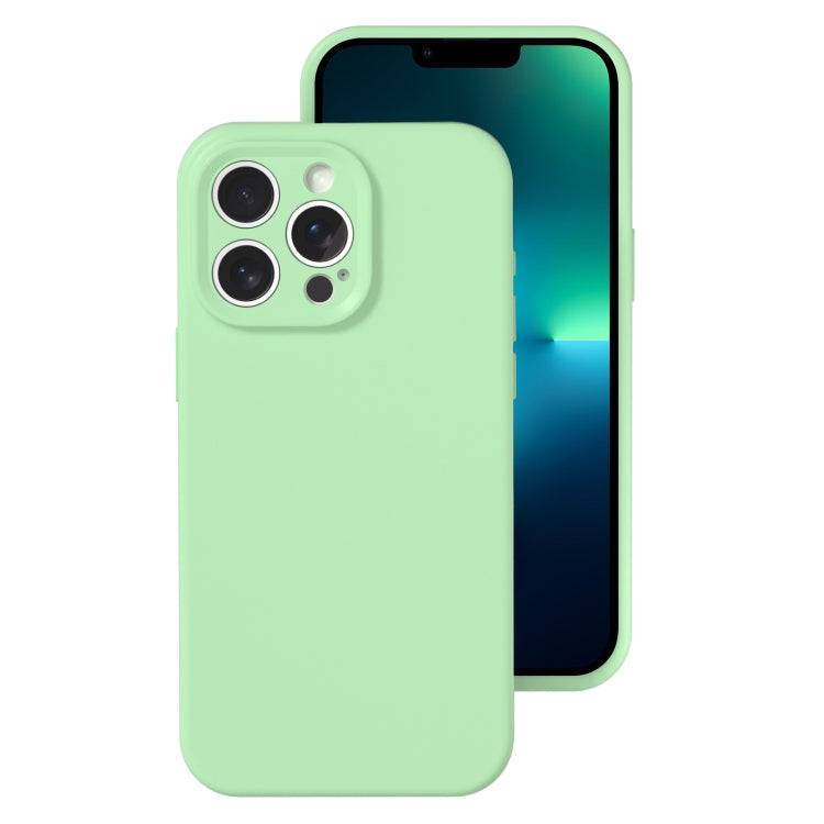 Precise Hole Liquid Silicone Jelly Color Full Coverage Phone Case, For iPhone 13 Pro Max