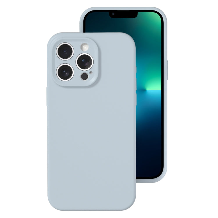 Precise Hole Liquid Silicone Jelly Color Full Coverage Phone Case, For iPhone 13 Pro Max