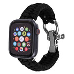 Für Apple Watch Series 5 &amp; 4 44 mm / 3 &amp; 2 &amp; 1 42 mm, Regenschirmkordel-Nylon-Geflechtarmband, 5 &amp; 4 44 mm / 3 &amp; 2 &amp; 1 42 mm