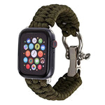 Für Apple Watch Series 5 &amp; 4 44 mm / 3 &amp; 2 &amp; 1 42 mm, Regenschirmkordel-Nylon-Geflechtarmband, 5 &amp; 4 44 mm / 3 &amp; 2 &amp; 1 42 mm