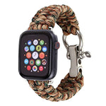 Für Apple Watch Series 5 &amp; 4 44 mm / 3 &amp; 2 &amp; 1 42 mm, Regenschirmkordel-Nylon-Geflechtarmband, 5 &amp; 4 44 mm / 3 &amp; 2 &amp; 1 42 mm