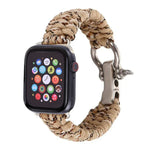 Für Apple Watch Series 5 &amp; 4 44 mm / 3 &amp; 2 &amp; 1 42 mm, Regenschirmkordel-Nylon-Geflechtarmband, 5 &amp; 4 44 mm / 3 &amp; 2 &amp; 1 42 mm