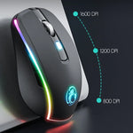 iMICE G903 Bluetooth Dual-Modus Geräuschlose kabellose Gaming-Maus mit 6 Tasten