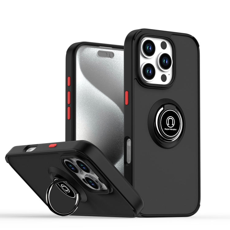 Q Shadow 1 Series TPU + PC Handyhülle mit Ring, für iPhone 16 Pro, für iPhone 16 Plus, für iPhone 15 Pro Max, für iPhone 15 Pro, für iPhone 15 Plus, für iPhone 15