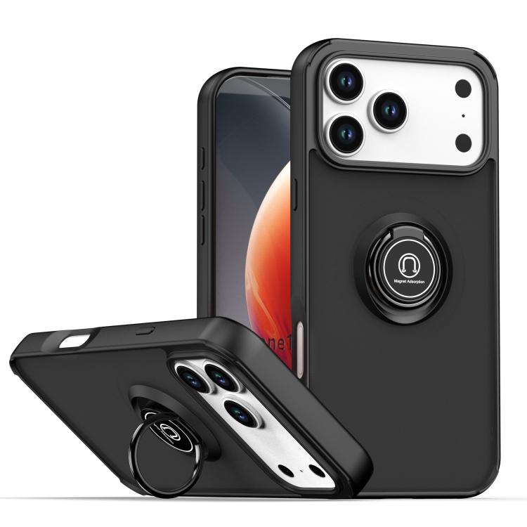 Q Shadow 1 Series TPU + PC Phone Case with Ring, For iPhone 17e / 16e, For iPhone 17 Pro Max, For iPhone 17 Pro, For iPhone 17, For iPhone Air, For iPhone 16 Pro Max