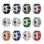 Ocean Dual Silver Buckle Silicone Watch Band, For Samsung Galaxy Watch Ultra 47mm / Ultra 2025
