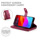 Handytasche aus Leder mit Reißverschluss und neun Kartenfächern, für iPhone 17 Pro Max, für iPhone 17 Pro, für iPhone 17, für iPhone Air, für iPhone 16e, für iPhone 16 Pro Max, für iPhone 16 Pro, für iPhone 16 Plus