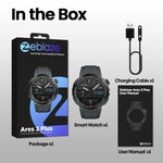 Zeblaze Ares 3 Plus 1,43 Zoll Fitness- und Wellness-Smartwatch mit 24-Stunden-Gesundheitsüberwachung