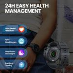 Zeblaze Ares 3 Plus 1,43 Zoll Fitness- und Wellness-Smartwatch mit 24-Stunden-Gesundheitsüberwachung