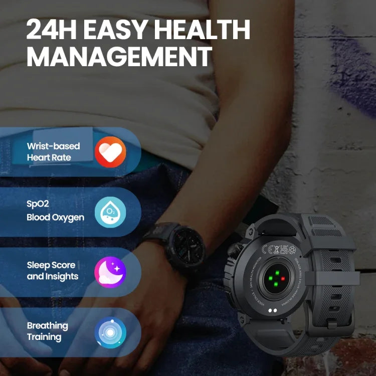 Zeblaze Ares 3 Plus 1,43 Zoll Fitness- und Wellness-Smartwatch mit 24-Stunden-Gesundheitsüberwachung