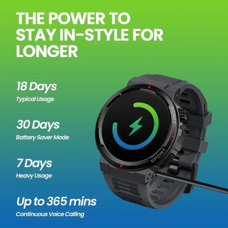 Zeblaze Ares 3 Plus 1,43 Zoll Fitness- und Wellness-Smartwatch mit 24-Stunden-Gesundheitsüberwachung