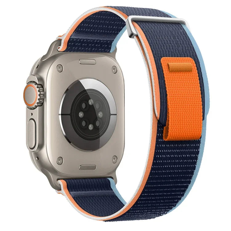 Dual-Section Loop Nylon Watch Band, For Apple Watch Ultra 2 49mm, For Apple Watch Series 9 45mm