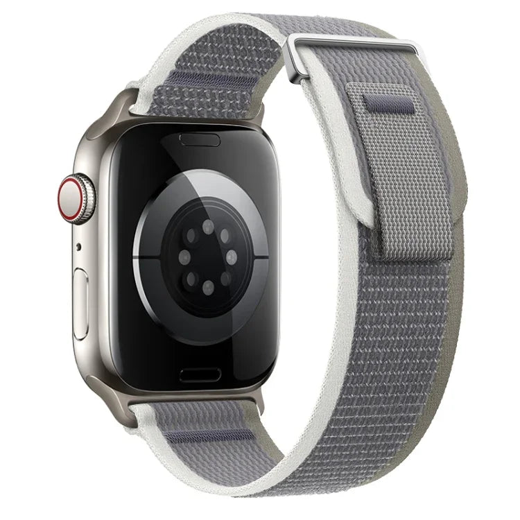 Dual-Section Loop Nylon Watch Band, For Apple Watch Ultra 2 49mm, For Apple Watch Series 9 45mm