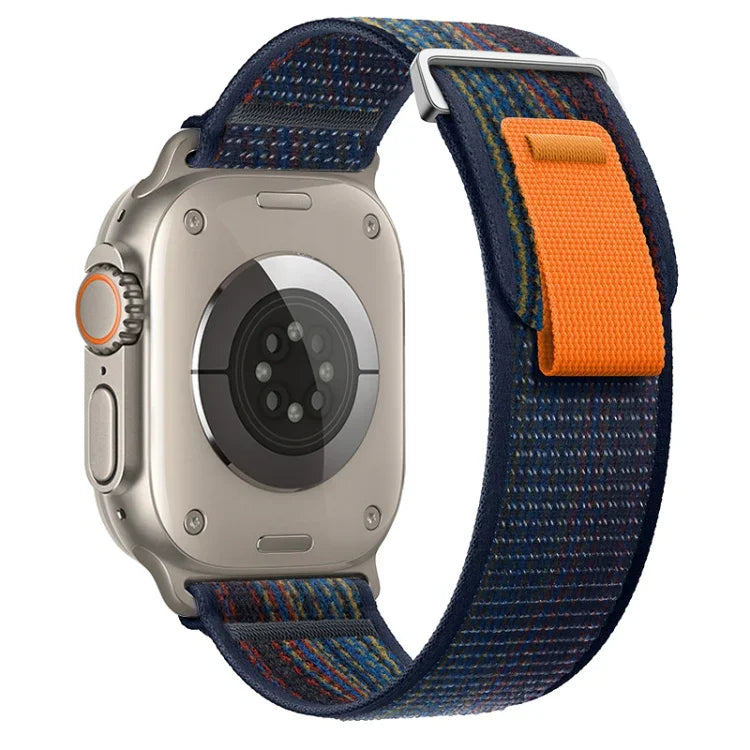 Dual-Section Loop Nylon Watch Band, For Apple Watch Series 9 41mm, For Apple Watch Ultra 49mm