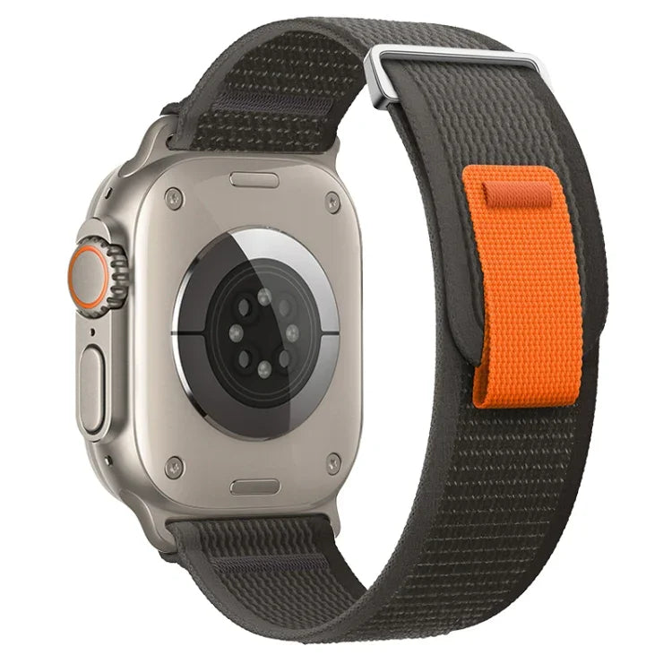 Dual-Section Loop Nylon Watch Band, For Apple Watch Series 9 41mm, For Apple Watch Ultra 49mm