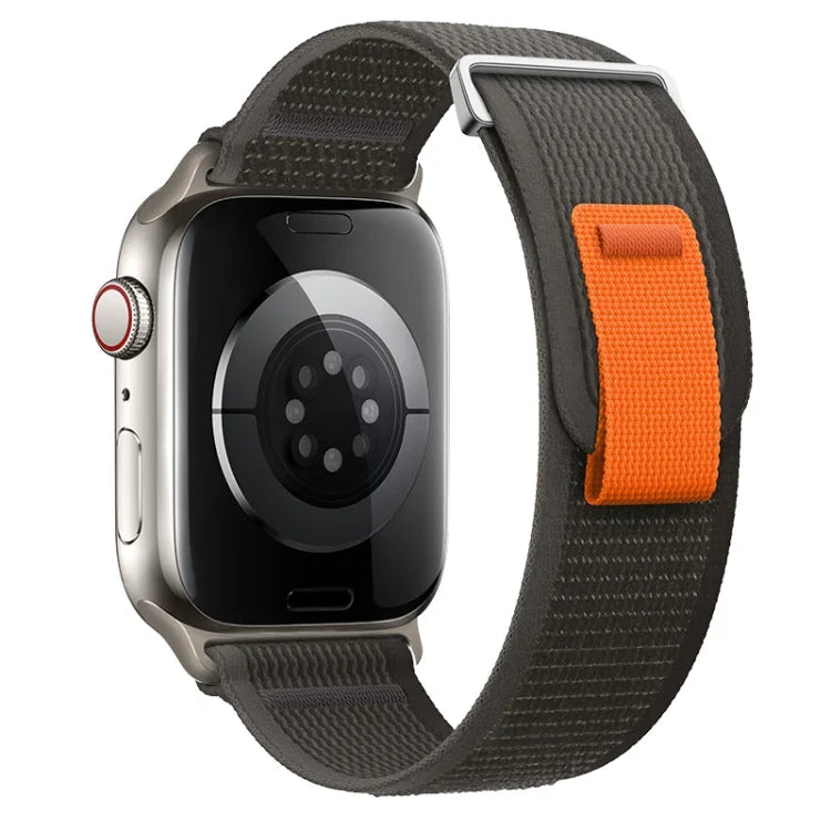 Dual-Section Loop Nylon Watch Band, For Apple Watch Series 8 41mm, For Apple Watch Series 8 45mm