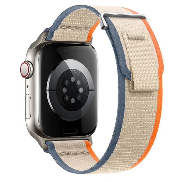 Dual-Section Loop Nylon Watch Band, For Apple Watch Series 7 41mm, For Apple Watch Series 7 45mm