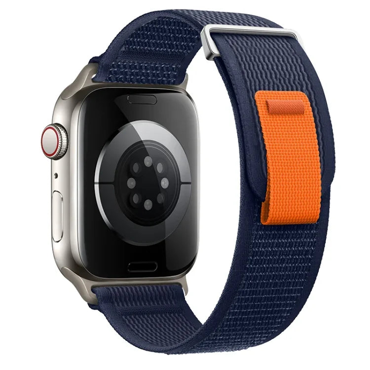 Dual-Section Loop Nylon Watch Band, For Apple Watch Series 7 41mm, For Apple Watch Series 7 45mm