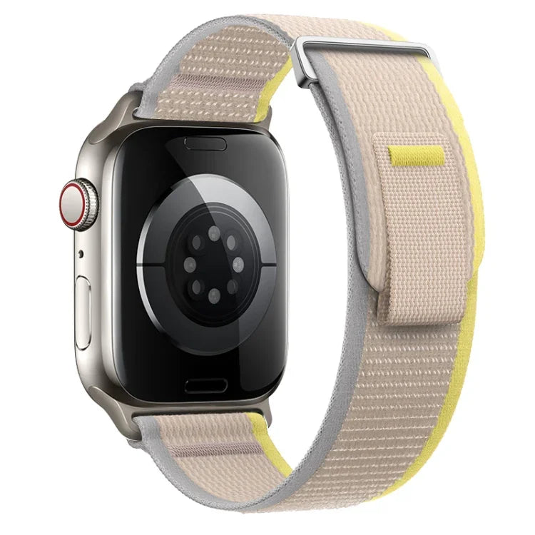Dual-Section Loop Nylon Watch Band, For Apple Watch SE 40mm, For Apple Watch SE 44mm
