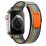 Dual-Section Loop Nylon Watch Band, For Apple Watch SE 40mm, For Apple Watch SE 44mm