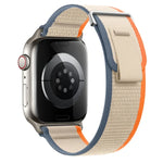 Dual-Section Loop Nylon Watch Band, For Apple Watch Series 6 40mm, For Apple Watch Series 6 44mm