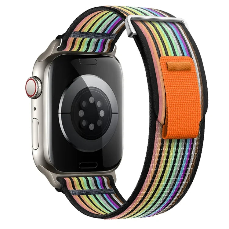 Dual-Section Loop Nylon Watch Band, For Apple Watch Series 6 40mm, For Apple Watch Series 6 44mm