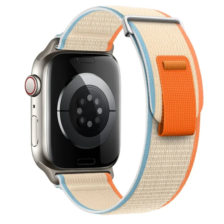 Dual-Section Loop Nylon Watch Band, For Apple Watch Series 5 44mm, For Apple Watch Series 5 40mm
