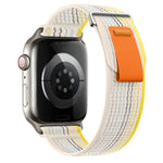 Zweiteiliges Nylon-Armband mit Schlaufen, für Apple Watch Series 4 44 mm und 40 mm