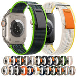 Dual-Section Loop Nylon Watch Band, For Apple Watch Series 5 44mm, For Apple Watch Series 5 40mm