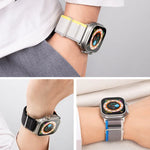 Dual-Section Loop Nylon Watch Band, For Apple Watch SE 40mm, For Apple Watch SE 44mm