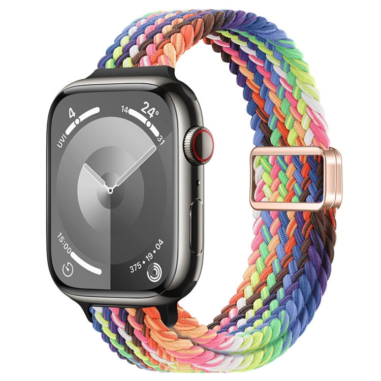 Schlankes Magnetverschluss Nylon Geflochtenes Uhrenarmband, Für Apple Watch Series 9 41mm, Für Apple Watch Ultra 49mm