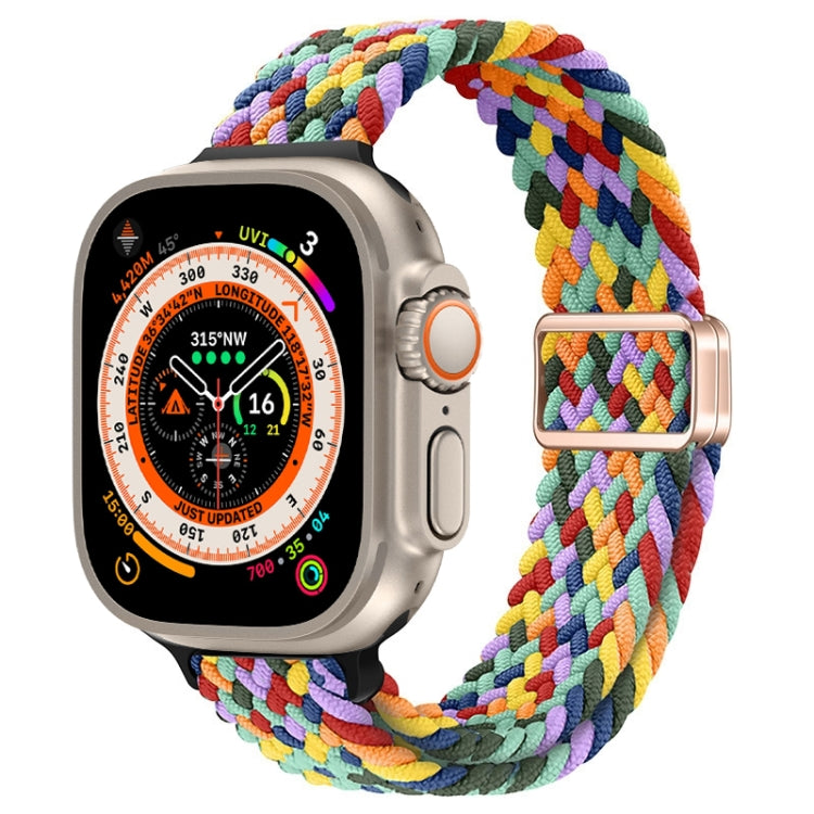 Schlankes Magnetverschluss Nylon Geflochtenes Uhrenarmband, Für Apple Watch Series 9 41mm, Für Apple Watch Ultra 49mm