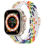 Schlankes Magnetverschluss Nylon Geflochtenes Uhrenarmband, Für Apple Watch Series 9 41mm, Für Apple Watch Ultra 49mm