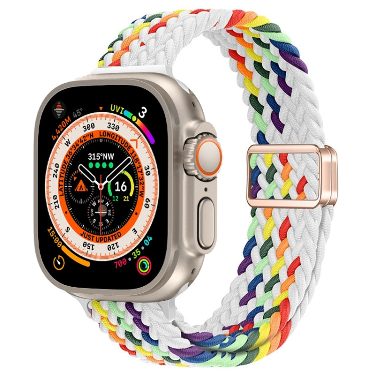 Schlankes Magnetverschluss Nylon Geflochtenes Uhrenarmband, Für Apple Watch Series 9 41mm, Für Apple Watch Ultra 49mm