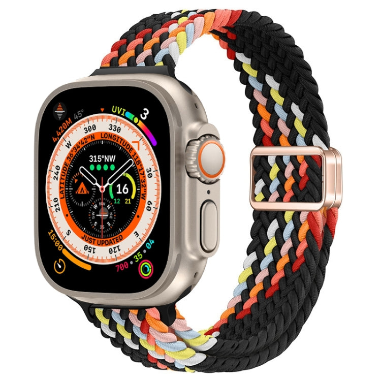 Schlankes Magnetverschluss Nylon Geflochtenes Uhrenarmband, Für Apple Watch Series 9 41mm, Für Apple Watch Ultra 49mm