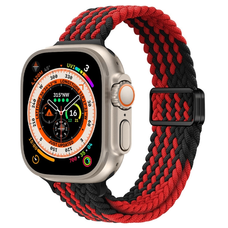 Schlankes Magnetverschluss Nylon Geflochtenes Uhrenarmband, Für Apple Watch Series 9 41mm, Für Apple Watch Ultra 49mm