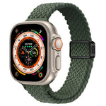 Schlankes Magnetverschluss Nylon Geflochtenes Uhrenarmband, Für Apple Watch Series 9 41mm, Für Apple Watch Ultra 49mm