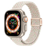 Schlankes Magnetverschluss Nylon Geflochtenes Uhrenarmband, Für Apple Watch Series 9 41mm, Für Apple Watch Ultra 49mm