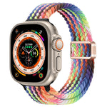 Schlankes Magnetverschluss Nylon Geflochtenes Uhrenarmband, Für Apple Watch Series 9 41mm, Für Apple Watch Ultra 49mm