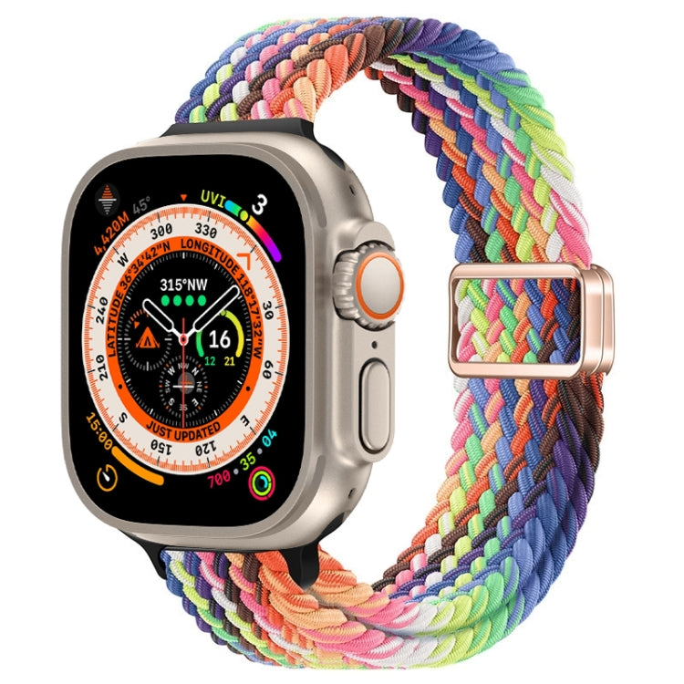 Schlankes Magnetverschluss Nylon Geflochtenes Uhrenarmband, Für Apple Watch Series 9 41mm, Für Apple Watch Ultra 49mm
