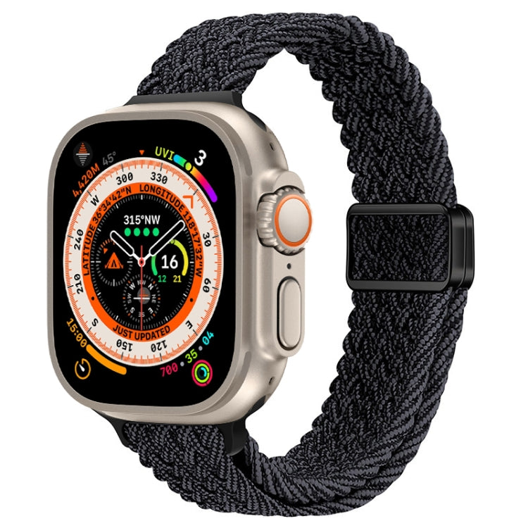 Schlankes Magnetverschluss Nylon Geflochtenes Uhrenarmband, Für Apple Watch Series 9 41mm, Für Apple Watch Ultra 49mm