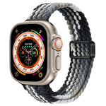 Schlankes Magnetverschluss Nylon Geflochtenes Uhrenarmband, Für Apple Watch Series 9 41mm, Für Apple Watch Ultra 49mm
