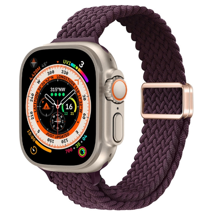 Schlankes Magnetverschluss Nylon Geflochtenes Uhrenarmband, Für Apple Watch Series 9 41mm, Für Apple Watch Ultra 49mm