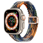 Schlankes Magnetverschluss Nylon Geflochtenes Uhrenarmband, Für Apple Watch Series 9 41mm, Für Apple Watch Ultra 49mm